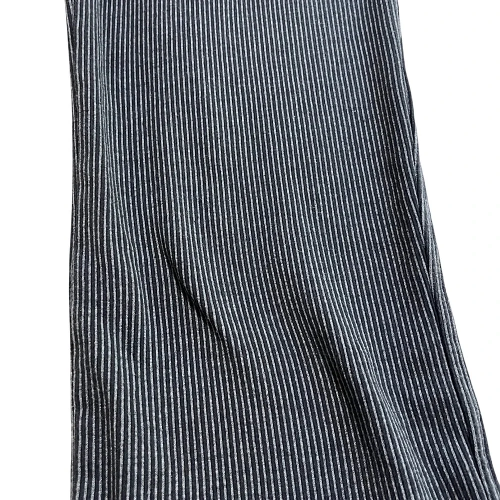 Betabrand Mens Pinstripe Straight Leg Trousers‎ Grey White 36x30 Dress Pants